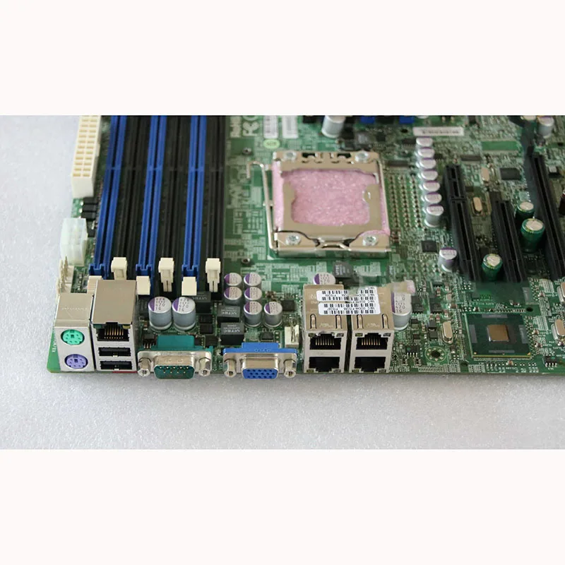 X8DT3-LN4F ل Supermicro 1366pin لوحة أم للخادم جهاز اللوحة الأم 4-port شبكة Cardb جودة عالية اختبار كامل سريع السفينة