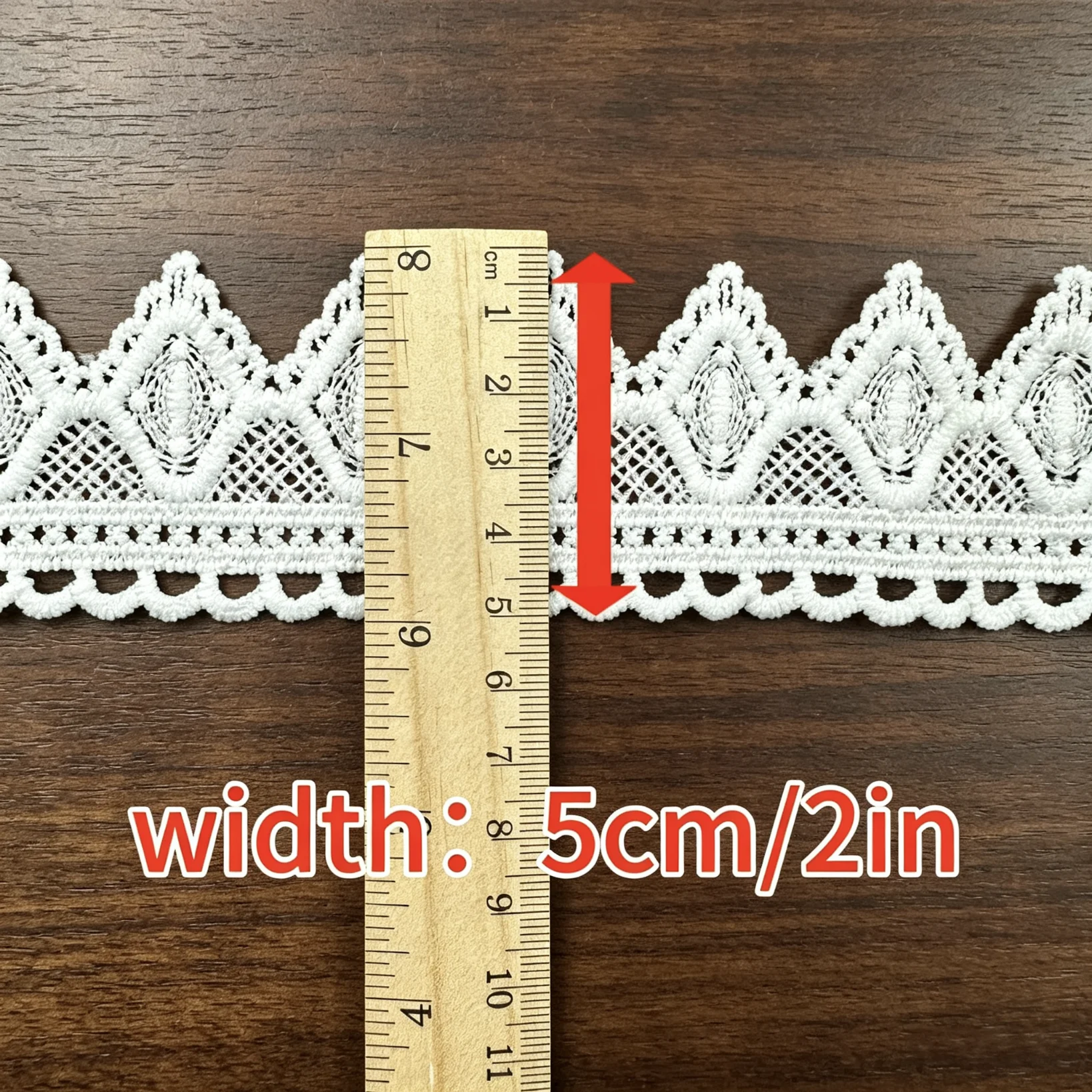Ribete de Encaje Geométrico Fe - Wedding Dress Supply reseña y precio