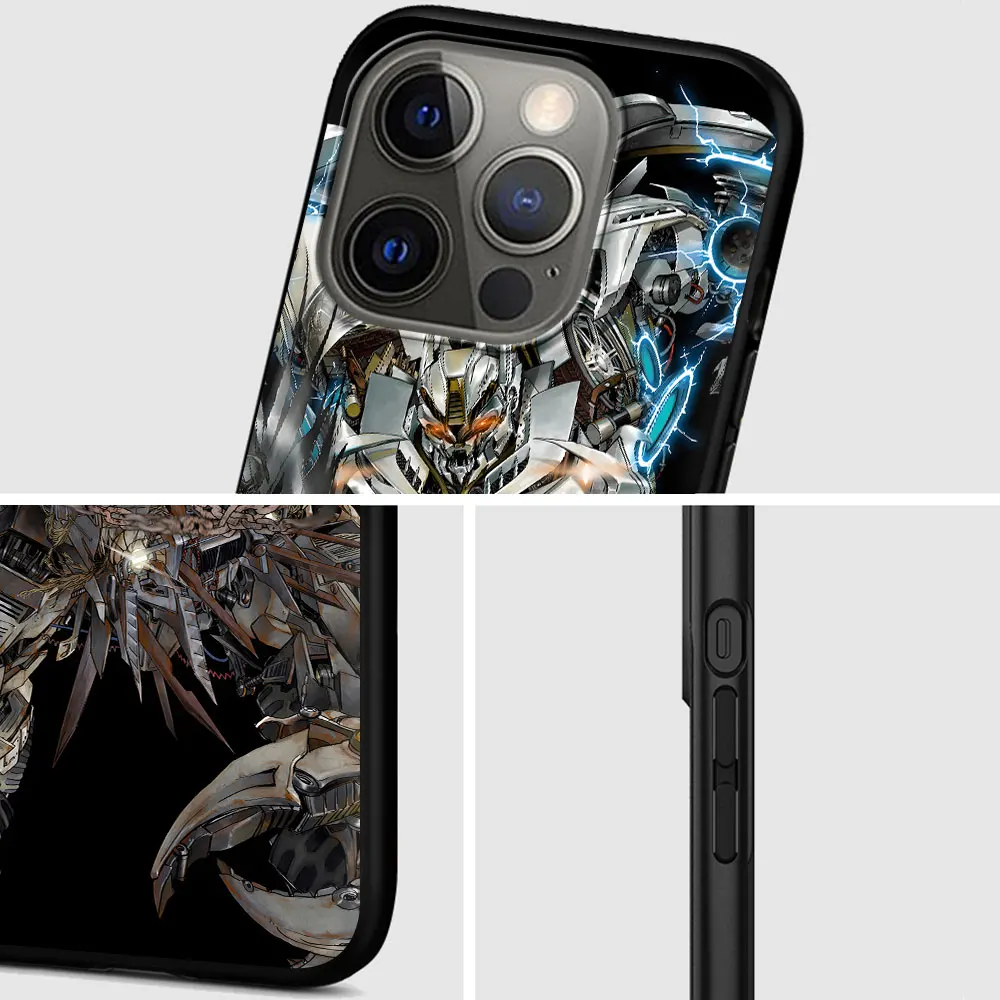 Optimus Prime Cybertron Sentinel Prime Case for iPhone 13 14 16 Plus 11 12 Mini 15 Pro Max 7 8 SE 2020 X XS XR Black Phone Cover