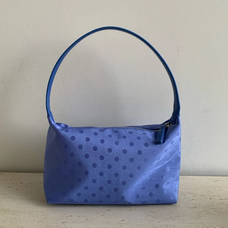 

2026 Summer New Polka Dot Handbag Fashionable Small Lightweight Casual Daily Women's Work Shopping Commuter Bag Bolsa Feminina