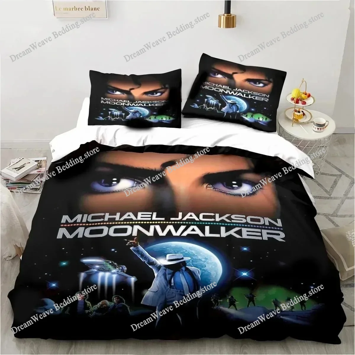 

3D Printing Michael Jackson Bedding Set Duvet Cover Bed Set Quilt Cover Pillowcase Comforter king Queen Size Boys Adult