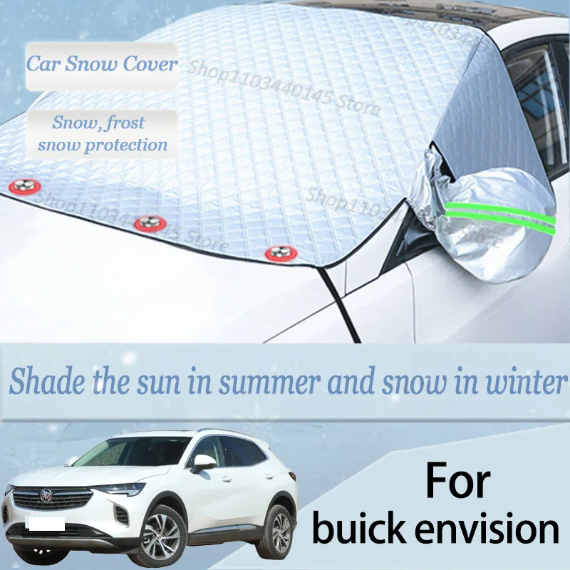 

For buick envision car Snow Windscreen, Snow, Frost, Dust and UV Visor, Winter car clothing, thick magnetic