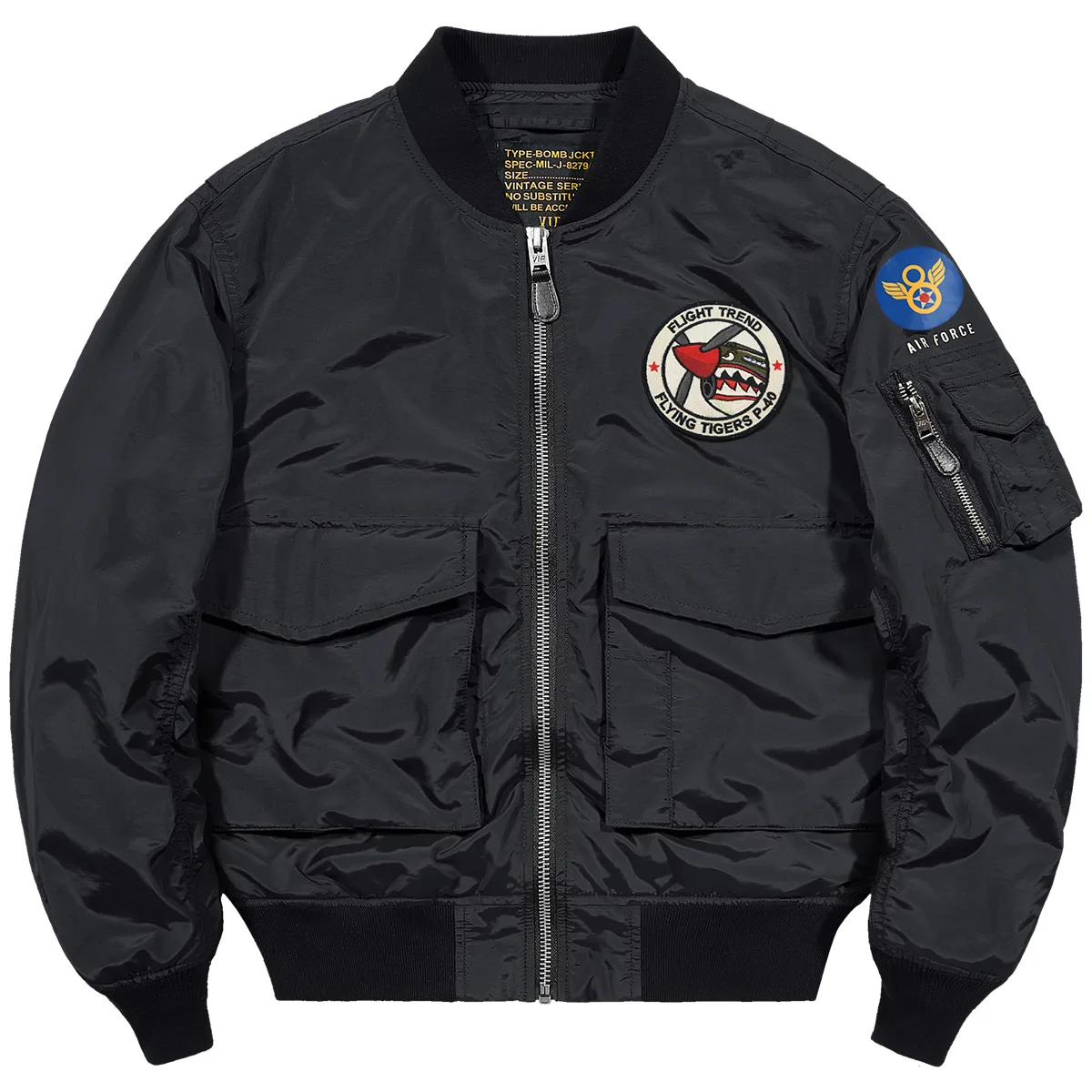 

Мужская свободная куртка-пилот MA-1 с бейсбольным воротником, рабочая одежда, верхняя одежда в американском ретро-стиле, модный бренд VIP, весна-осень