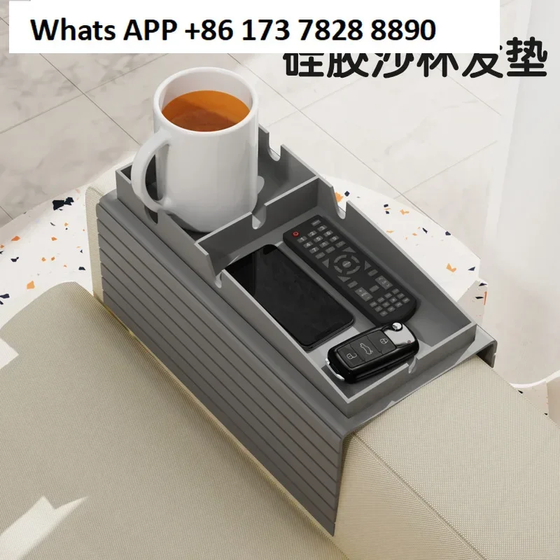 

Amazon Sofa Cup Holder Tray Beverage Coffee Silicone Sofa Coaster Armrest Table Multifunctional Storage Box