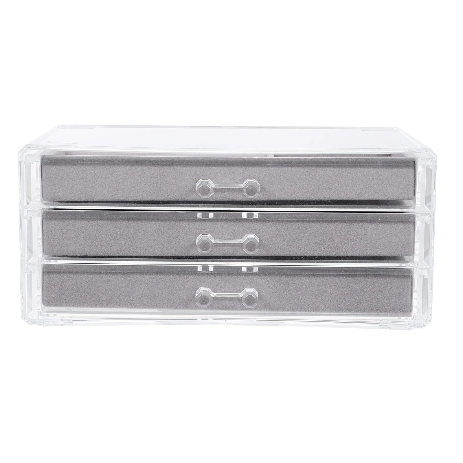 Jewelry Box Transparent Acrylic Drawer Multi-Function Desktop Organizer For Home Jewelry Storage Trinket Accessory Display