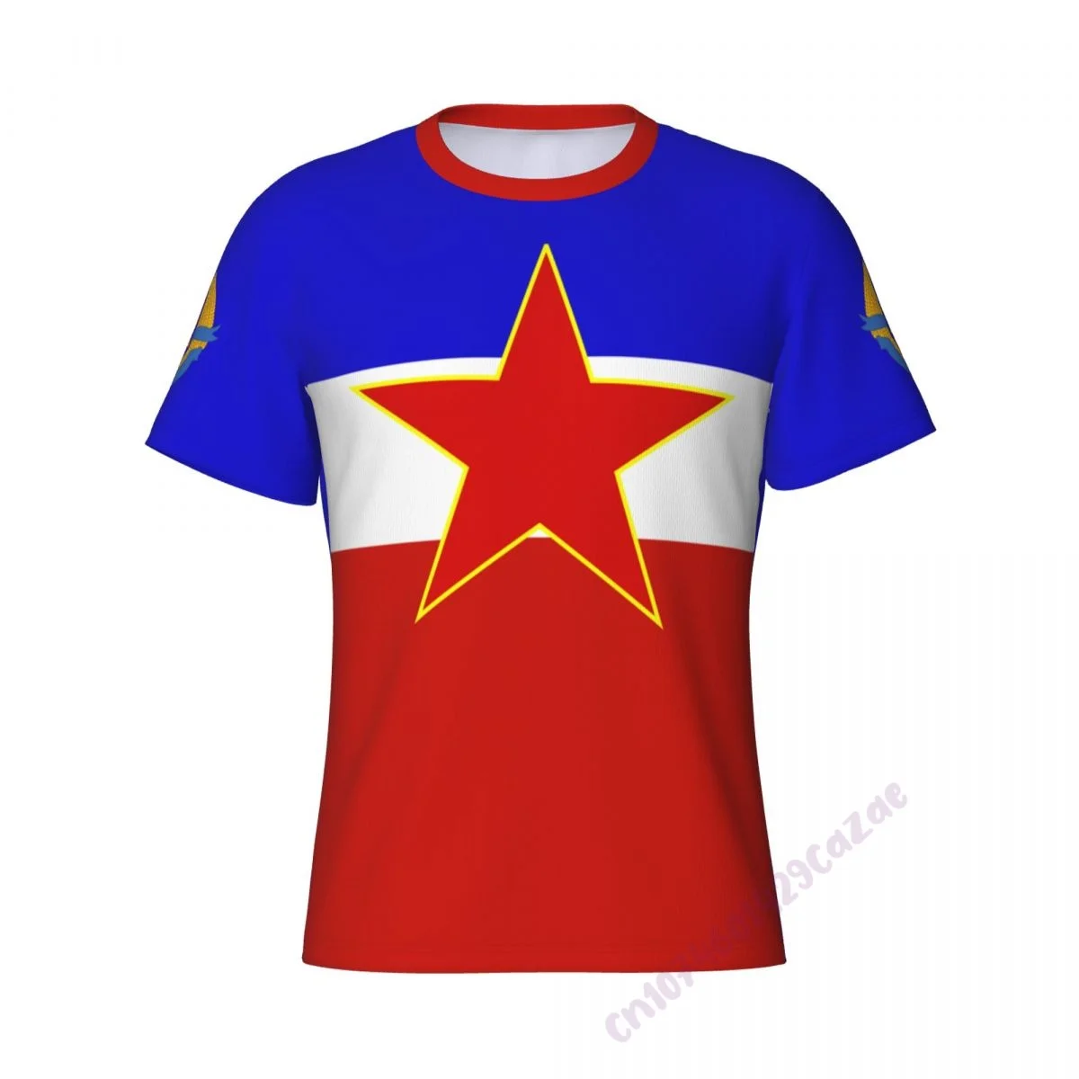 Yugoslavia Flag 3D T-shirt Men Running Sport Skinny Short Tee Shirt Male Gym Fitness Bodybuilding Workout Tops Clothing