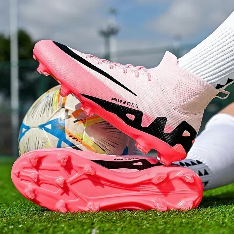 

New Men Training Football Boots Ankle Kids Cleats Grass Soccer Shoes TF/FG Match Hot-selling High-quality Futsal Indoor Sport