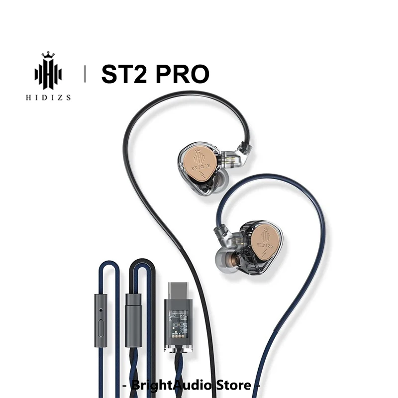 

HIDIZS ST2 PRO Hi-Res Audio HiFi Digital In-ear Earphone High-Performance DAC USB-C Plug ES9218AC Pro Wired Earbuds