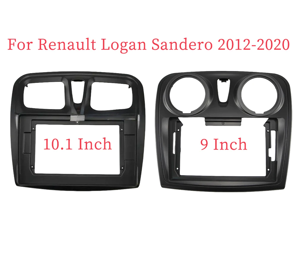 9/10.1 Inch Car Frame Fascia Adapter Android Radio Dash Fitting Panel Kit For Renault Logan Sandero 2012-2020