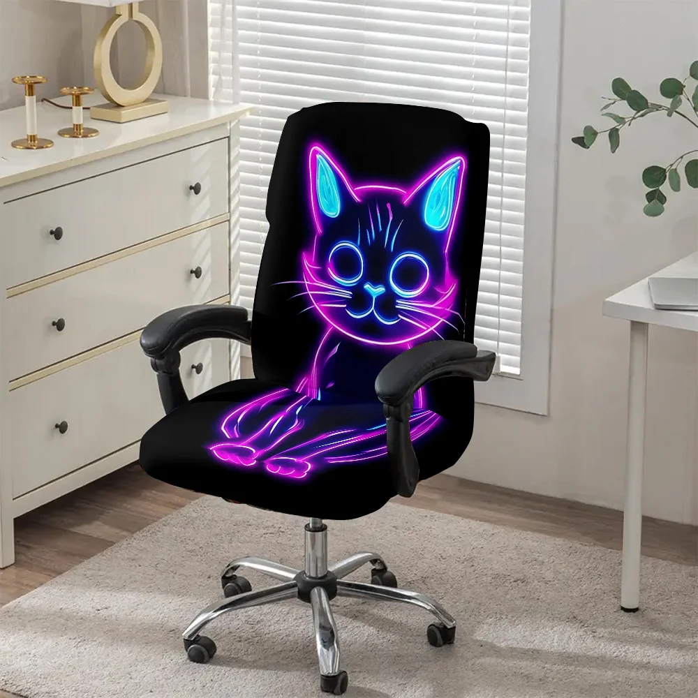 Glare Gaming Chairs Covers Glow-In-The-Dark Computer Office Chair Covers Dustproof Home Office Bedroom Gaming Chairs Decoration
