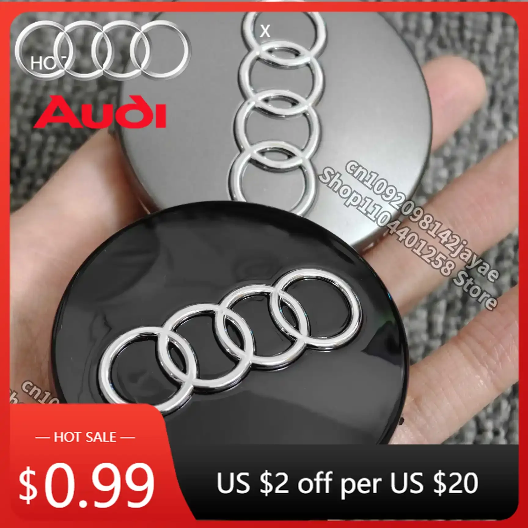 

Колпаки на колеса для Audi, 4 шт., 60 мм, 61 мм, 68 мм, 69 мм, центральные колпаки для Audi A1 A2 A3 A4 A5 A6 A7 A8 S3 S6 Q3