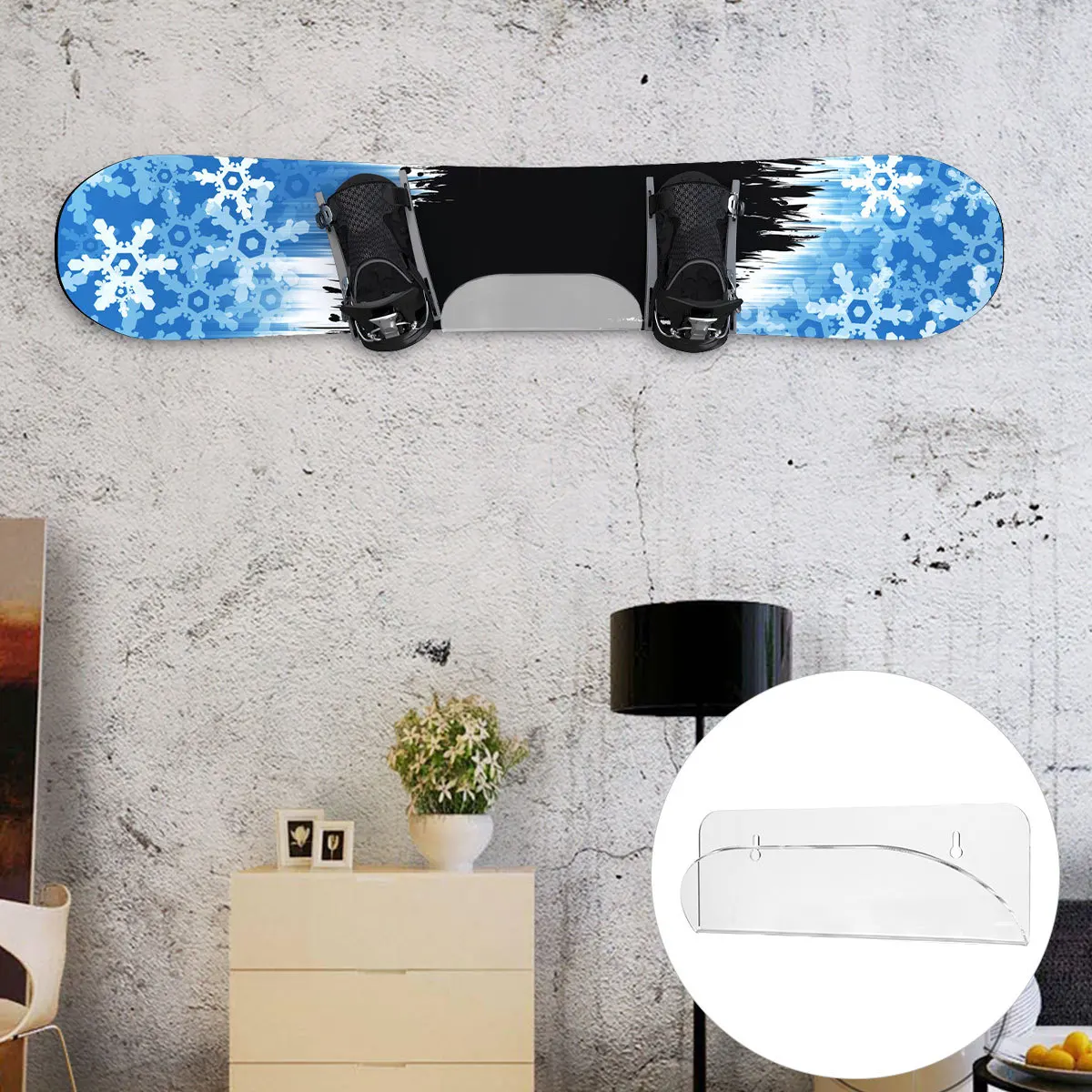

Acrylic Skateboard Storage Mounted Display Stand Durable Strong Mounting Frame For Home Office Store Easy Install