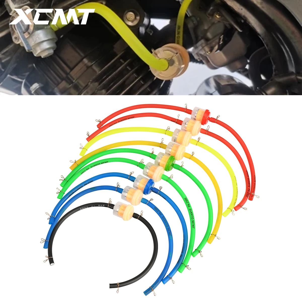 

Scooter Motorcycle Moped Scooter Dirt Bike Universal 6mm ATV Go Kart Fuel Filter Motocross Gasoline Gas Fuel Gasoline Oil Filter