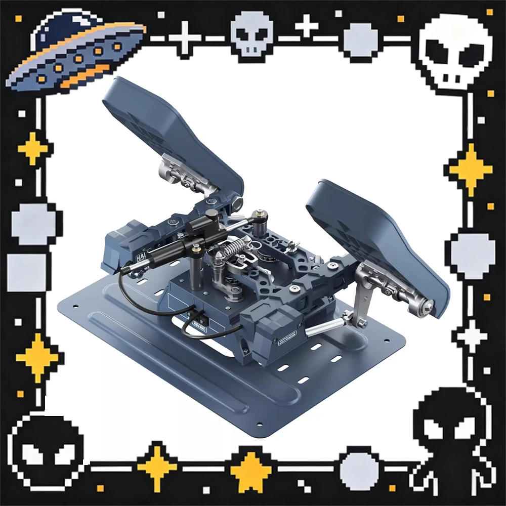 WINCTRL Orion Metal Foot Rudder Three Mode Second Cut With Its Own Buffer Design Game Foot Rudder Slide Rebound Pedal For Gifts