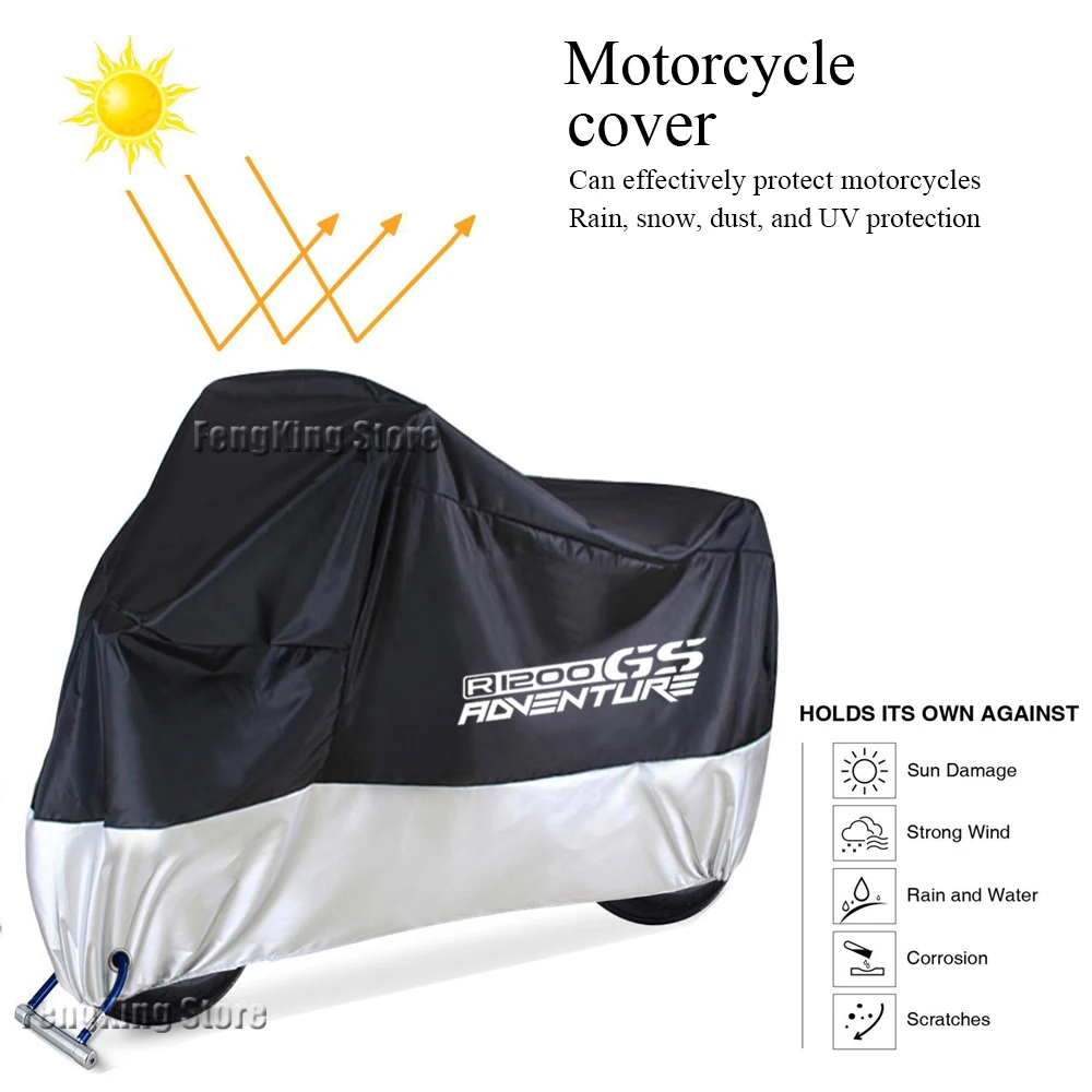 For BMW R1200GS ADV LC R1250GS ADVENTURE HP Motorcycle Cover Waterproof Outdoor Motorbike Rain Dustproof Snow Sun UV Protector