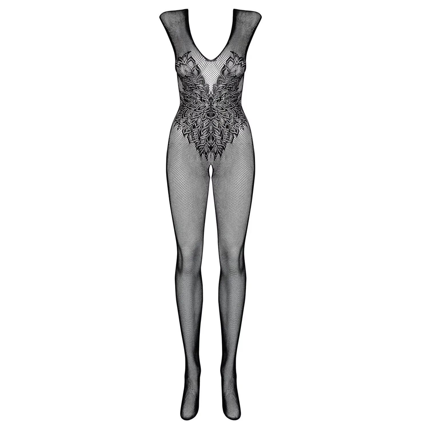 Erotic Lingerie Stockings Transparent Open Crotch Mesh Bodystocking Women Fishnet Babydoll Crotchless Porn Bodysuit Underwear A7