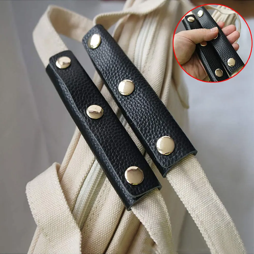 1Pc Soft Suitcase Grip Protective Luggage Bag Handle Wrap Leather Stroller Shoulder Strap Pad Grip Cover Bag Accessories