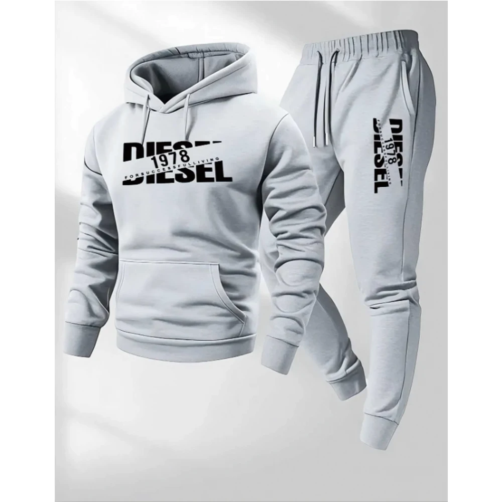 

2025 popular autumn and winter new hooded sportswear sportswear fashion hooded sportswear casual sportswear and pants two in one