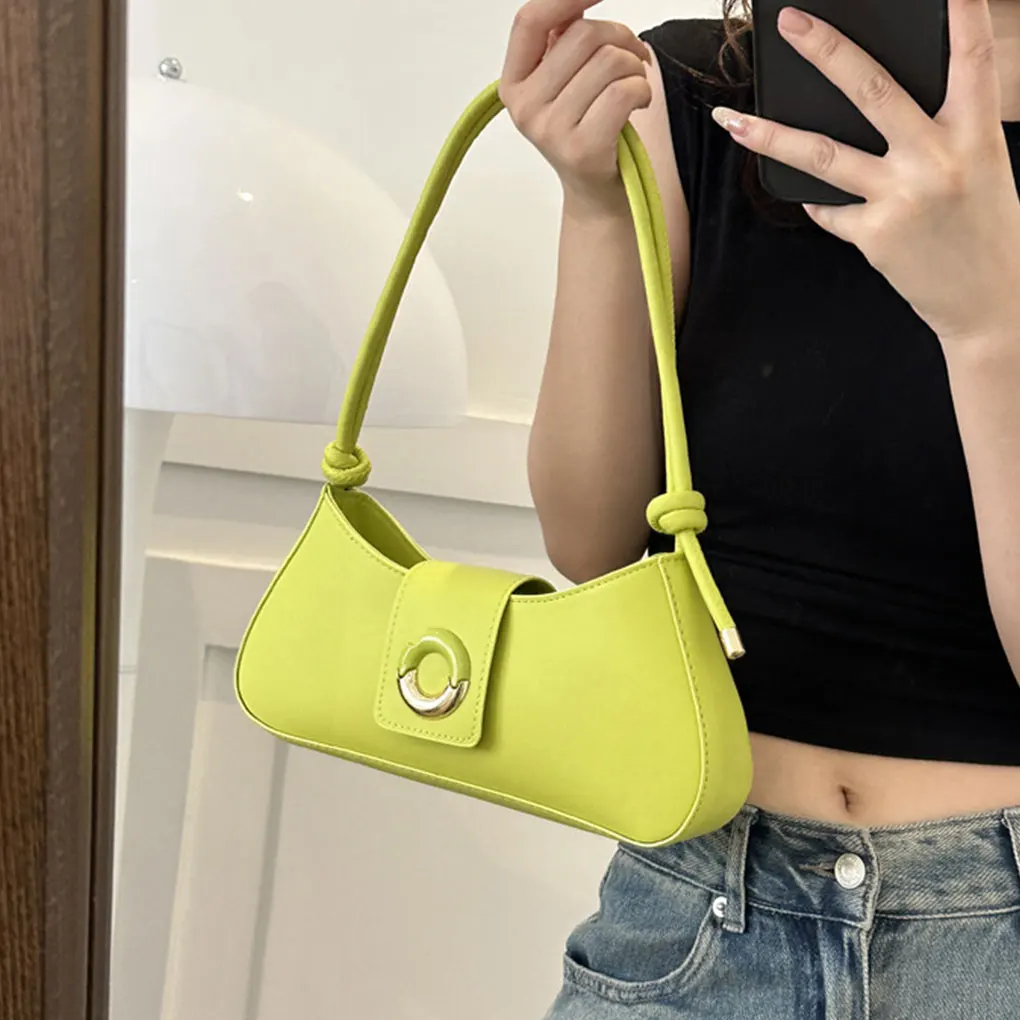 Handbags For Women Leather Hasp Shoulder Crossbody Bag Luxury Vintage Designer Ladies Underarm Bags Hobo