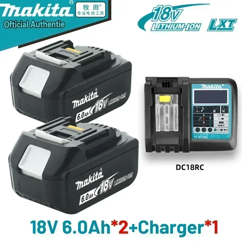 Originele 18V Makita Lithium Batterij 5AH 6AH 9AH BL1860B BL1850B bl1840 batterij 100% BL1860 BL1815 18V Makita Oplader