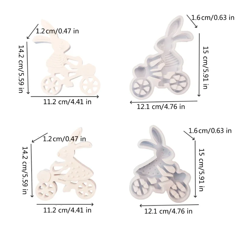 2x moldes silicone ciclismo coelho titular moldes silicone castiçais moldes resinas fundições molde gesso sabão moldes
