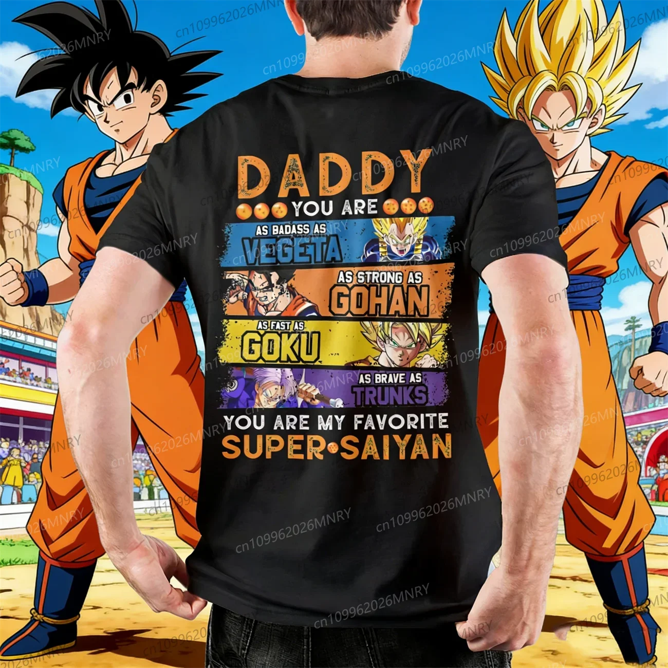 2026 The Casual and Comfortable Summer Fashion Outfit for Men Based on the Anime Dragon Ball Is Suitable for Both Men and Women