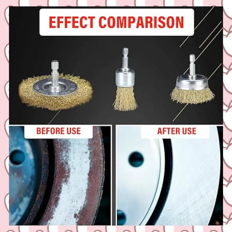 

HHTL 14Pc Wire Wheel Brush Set For Drill With 6Mm Shank,Aggressive&Indestructible For Cleaning Rust, Cleaning Corrosion/Paint