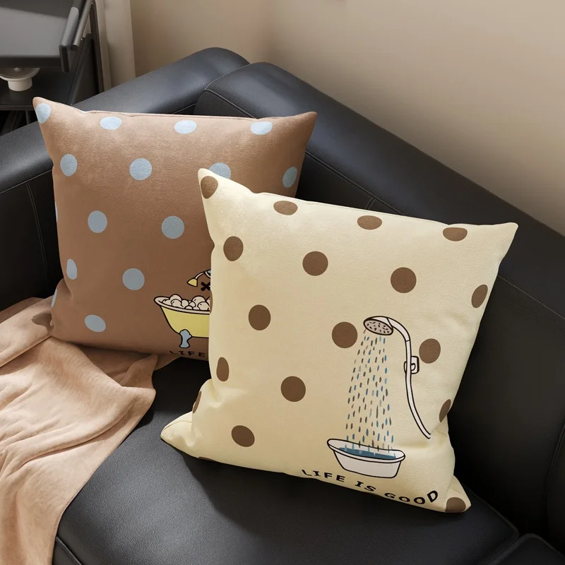 Cartoon Creamy Style Home Living Room Sofa Pillow Backrest Cushion Office Nap Support Core Included Back Pillow
