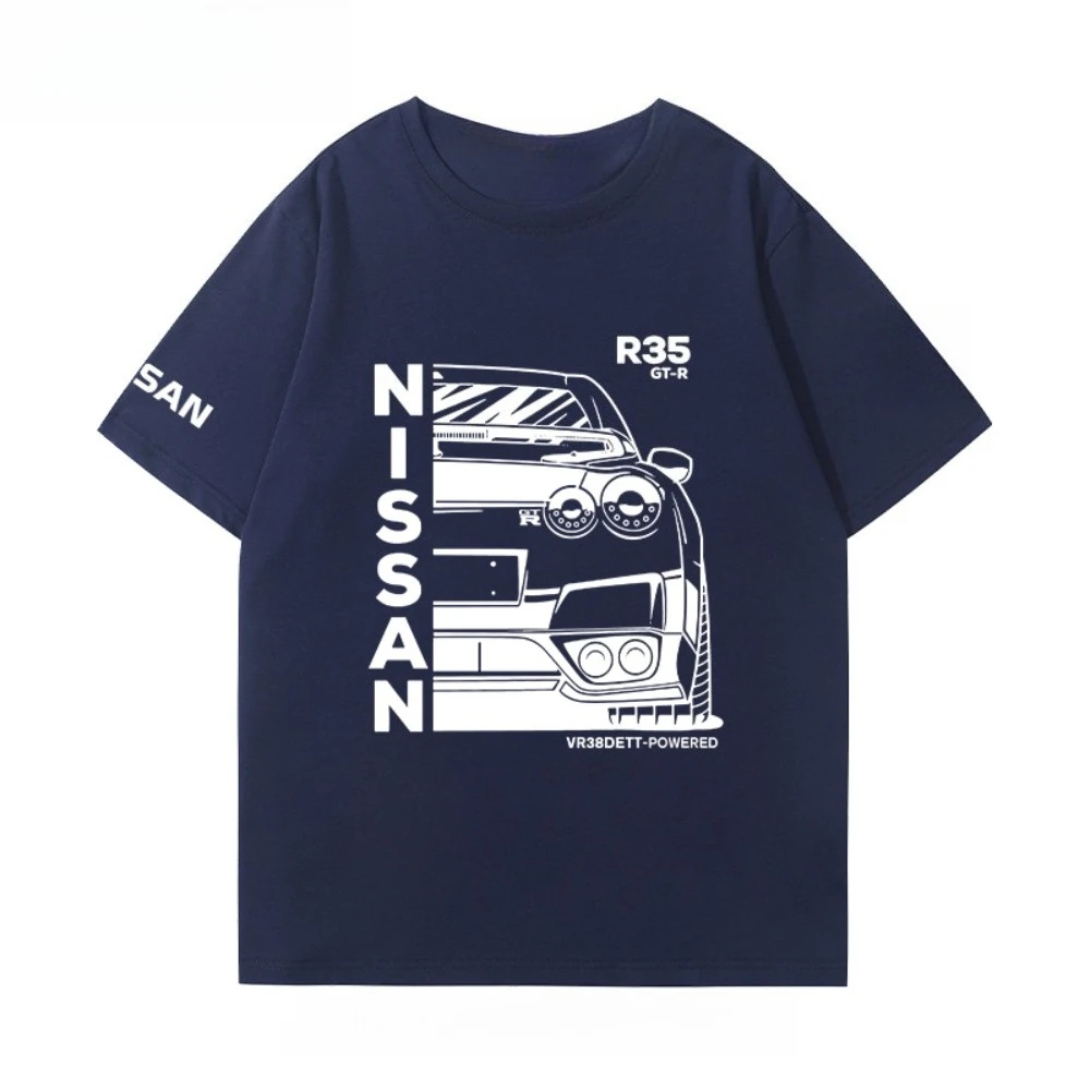 

Nissan GTR War God R35 and R34 Modified Team Short-sleeved Men and Women Are in Vogue Comfortable in The Summer of 2025 The New