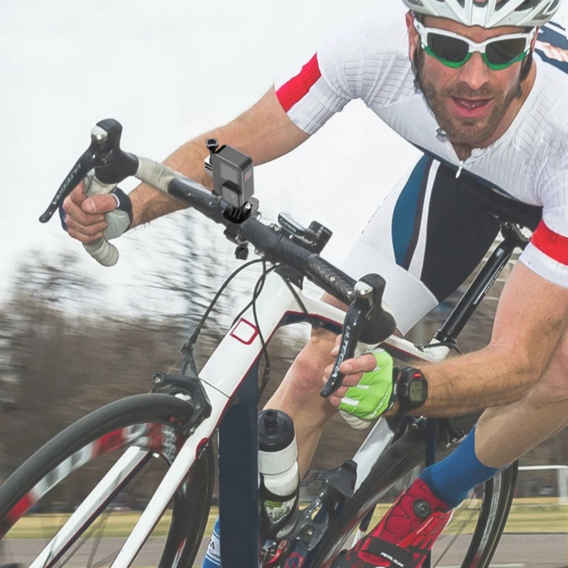 액션 카메라 수직 암 브래킷, 고프로 히어로 12 11 10 9 8 7 액션 4 3 셀카 스틱 마운트 어댑터