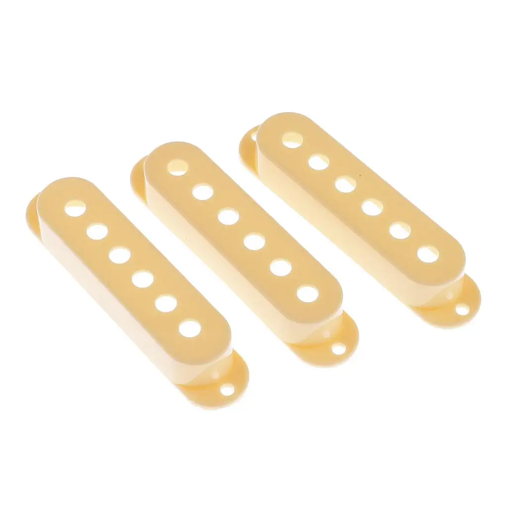 High Quality Cream Plastic Single Coil Pickup Covers for ST SQ Guitars Electric Guitar Parts Accessory
