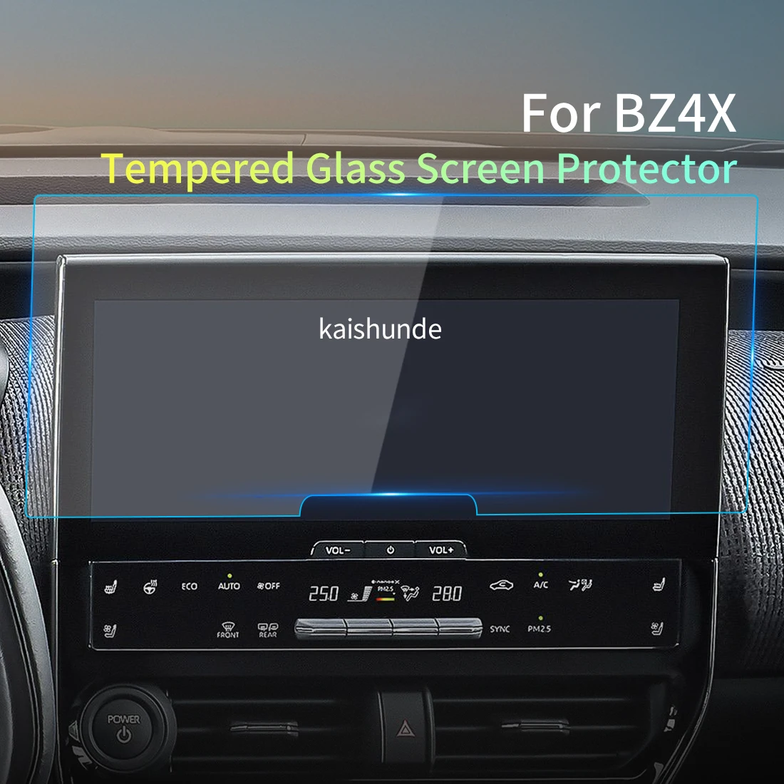 

Screen Protector For TOYOTA BZ4X 2023 Carplay Tempered Glass Protective Film Multimedia Screensaver Car Sticker Auto Accessory