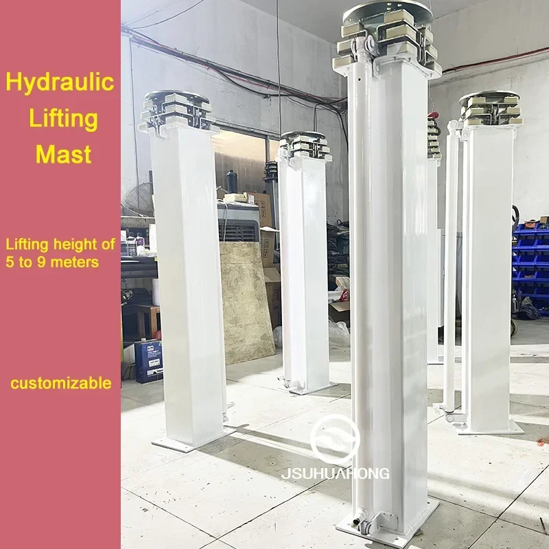 

Gold Seller Customized hydraulic lifting pole 5-9 meters lifting telescopic mast column outdoor communication monitoring lightin