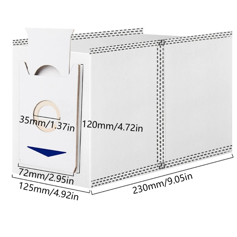 M2EE ชุดถุงเก็บฝุ่น 10 ใบถุงเก็บฝุ่นผ้าเครื่องดูดฝุ่นอะไหล่