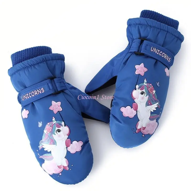 

Y1UB 5-10 Age Kids Gloves Winter Ski Gloves Riding Mittens Warm Gloves Breathable Girl Boy Mittens Cozy Unisex Hand Warmers