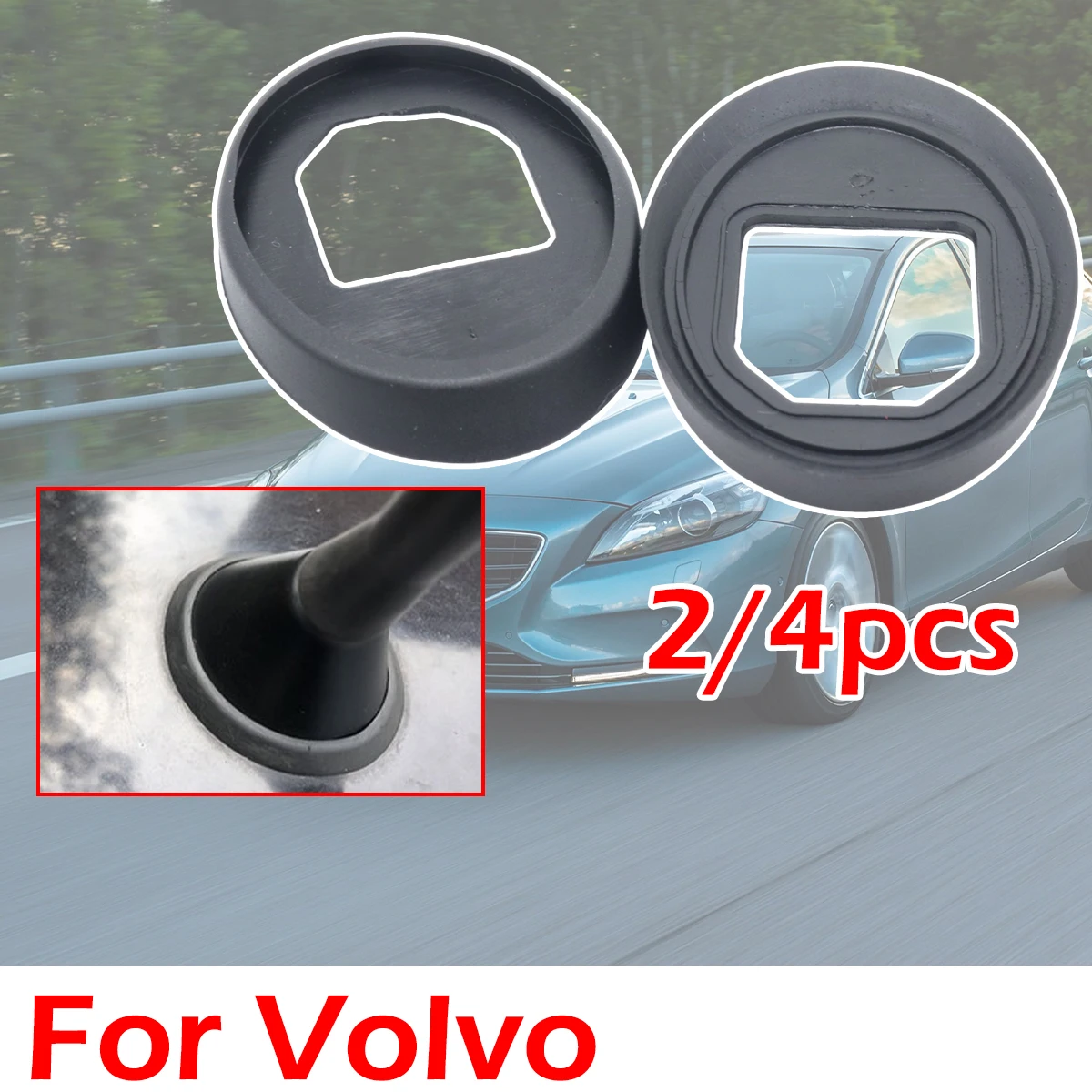 

2/4pc Roof Mast Whip Aerial Antenna Rubber Base Gasket Seal Pad For Volvo V40 Toyota Corolla Prius RAV 4 III Yaris Sokda Octavai