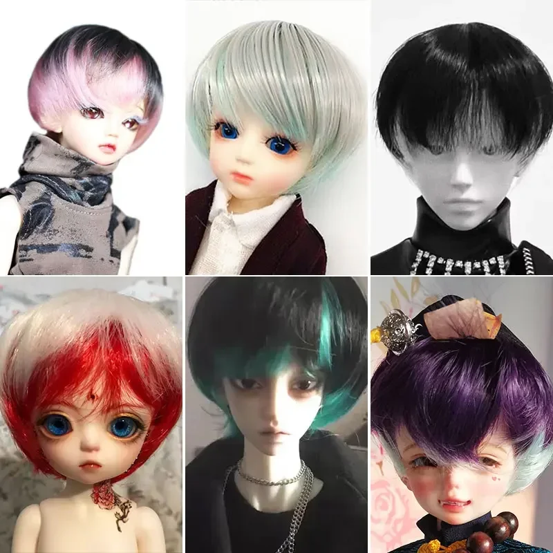 

BJD SD 1/3 1/4 1/6 1/8 doll wig girl doll wig high temperature fiber fading short hair