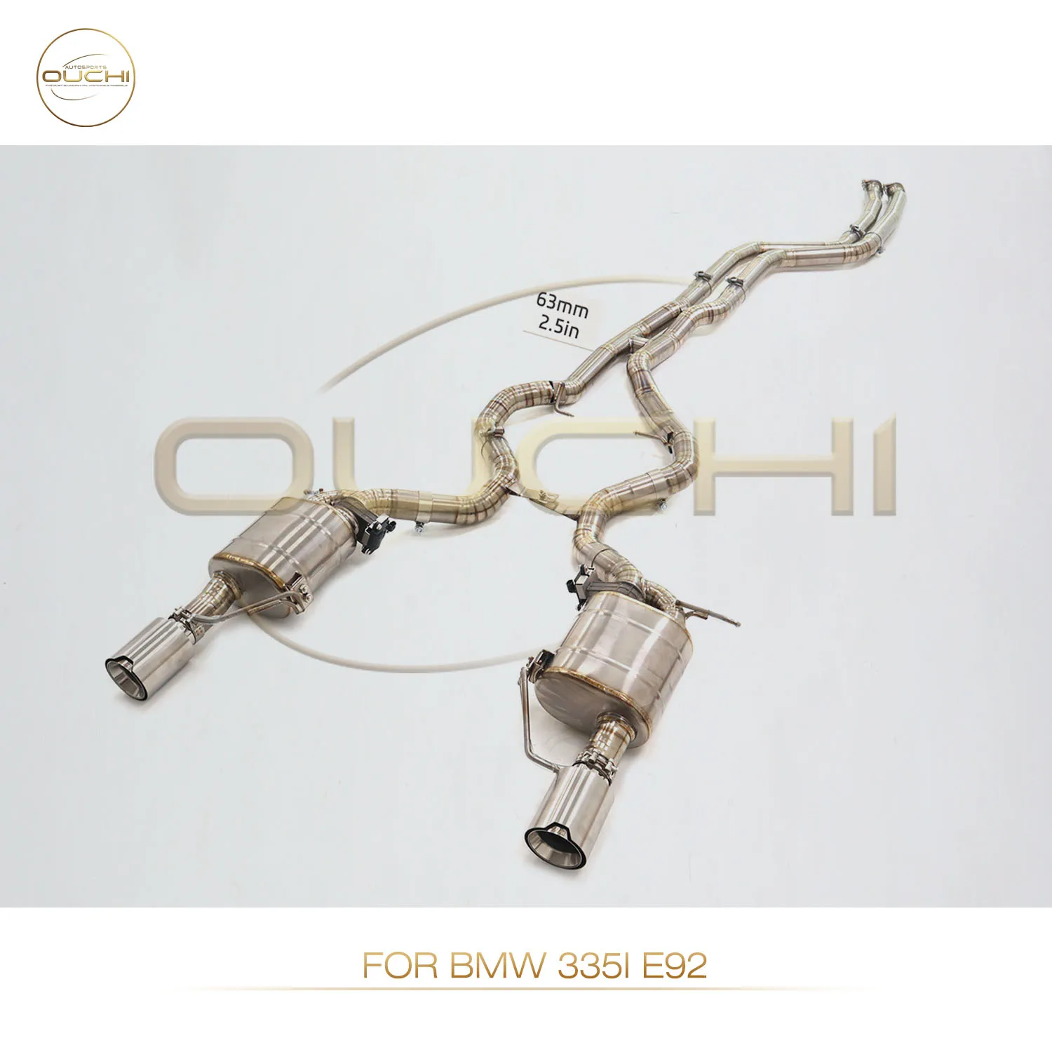 

Titanium Catback Exhaust System For BMW 335i E92 Lightweight Racing Performance Deep Aggressive Sound High-Flow Design Enhanced