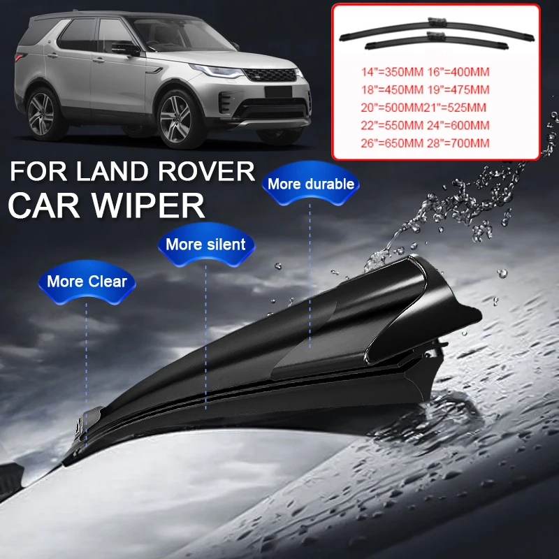 2PCS Car Blade Windshield WiperFor Land Rover Discovery 4 5 Sport Defender Range Rover Evoque Freelander Range rover Sport Velar