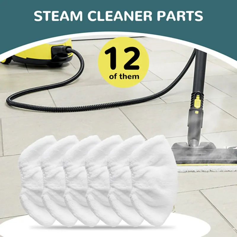 Suku cadang pembersih uap, 12 buah Cover-A19G handuk aksesori pembersih uap untuk KARCHER SC Series SC1/SC2/SC3/SC4/SC5