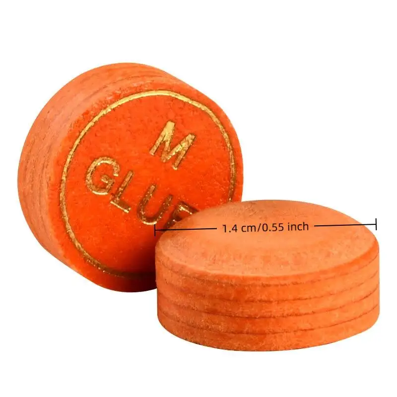 

1 шт., 14 мм, наконечник для кия SS/S/M/H, качественный кожаный наконечник для кия для бассейна, девять шаровых киев, наконечник для снукерного кия, аксессуары для бильярда