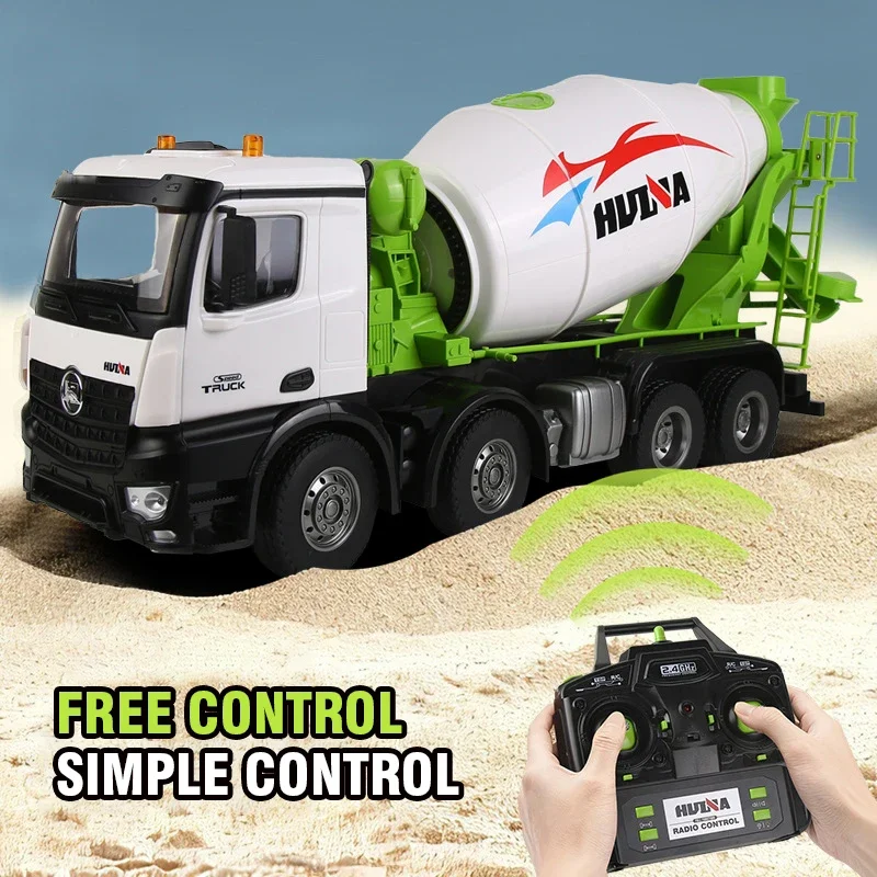 Double E 1537 1/14 Rc Car Cement Mixer Trucks Remote Control Engineering Vehicles Toy Cars Radio-controlled Model Children Boys