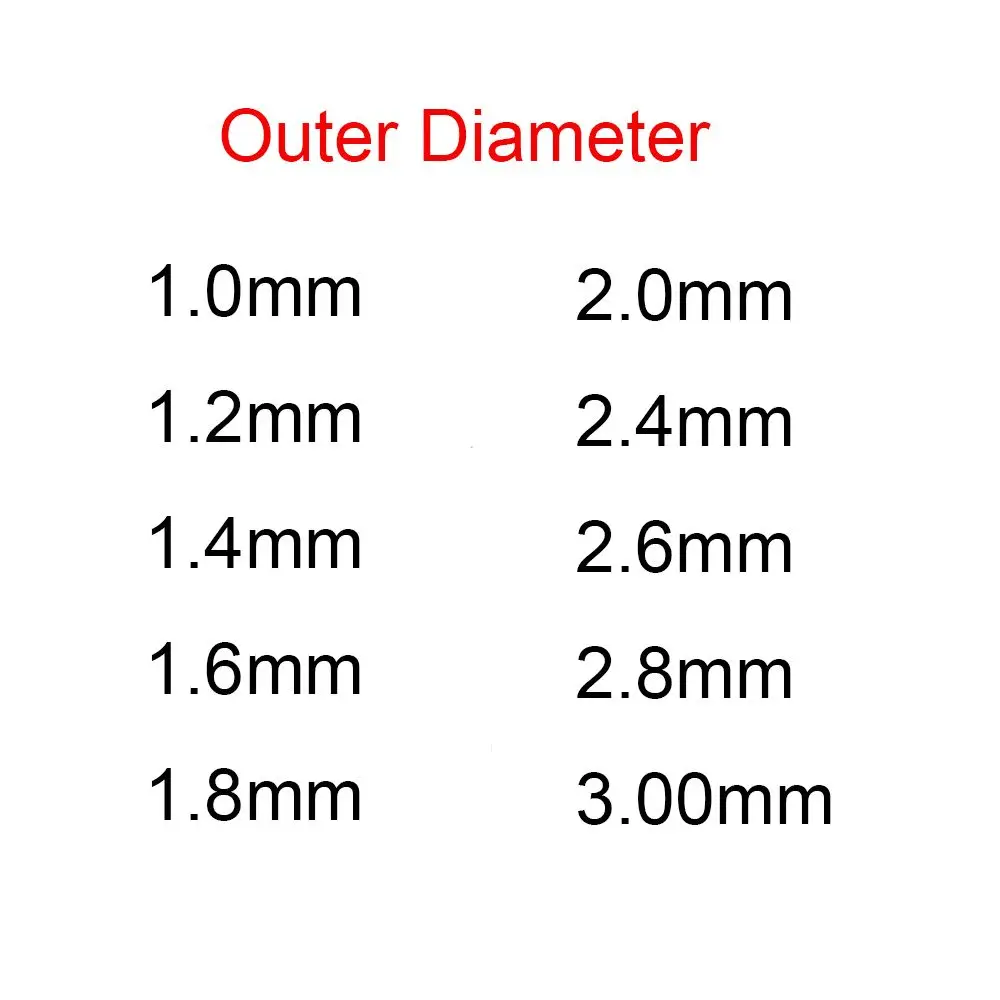 100 teile/los runde Kupfer Angelschnur Aluminium Crimp hülse Kupfer rohr 1,0mm-2,8mm Seefischerei Zubehör Schnur Rohr verbinder