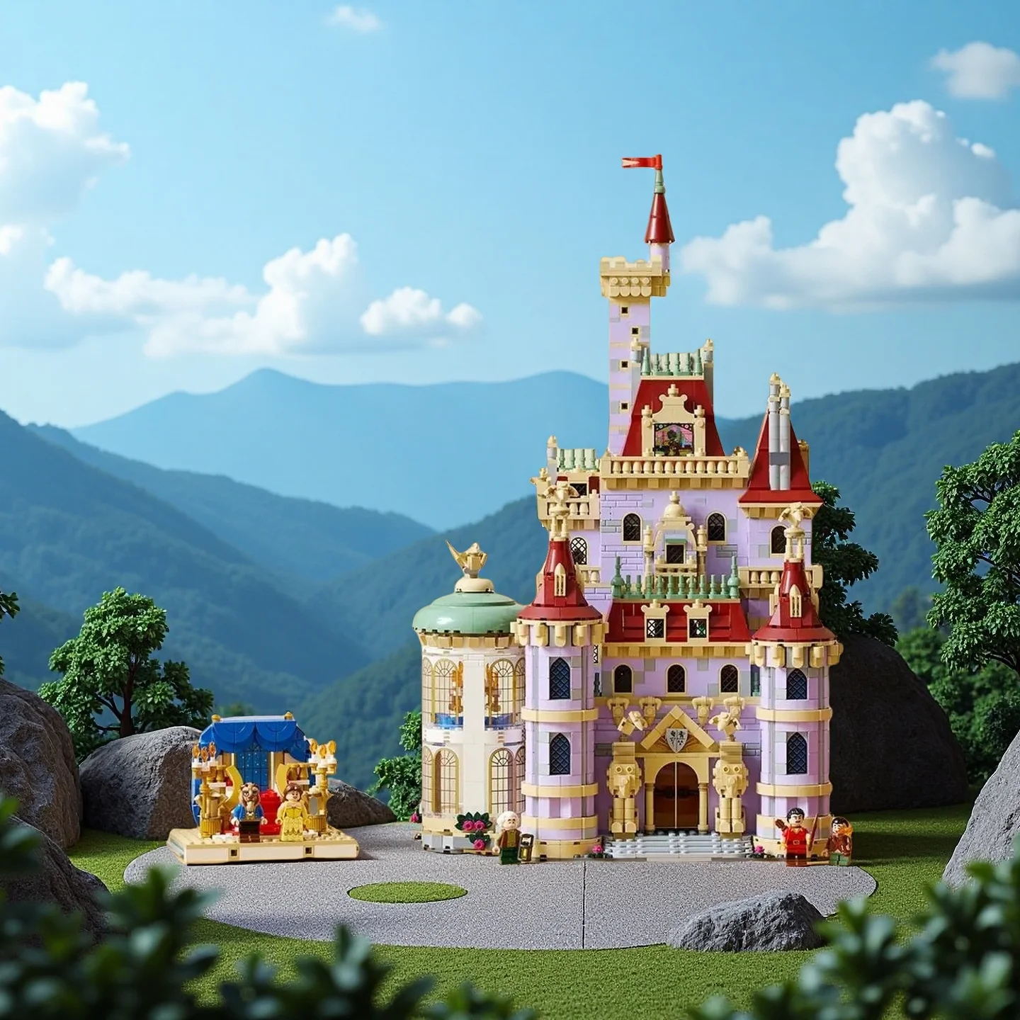 

2025 moc 2916Pcs Princess Castle Romantic Toy Model for Educational Building Blocks Birthday Gift Decorative Toy