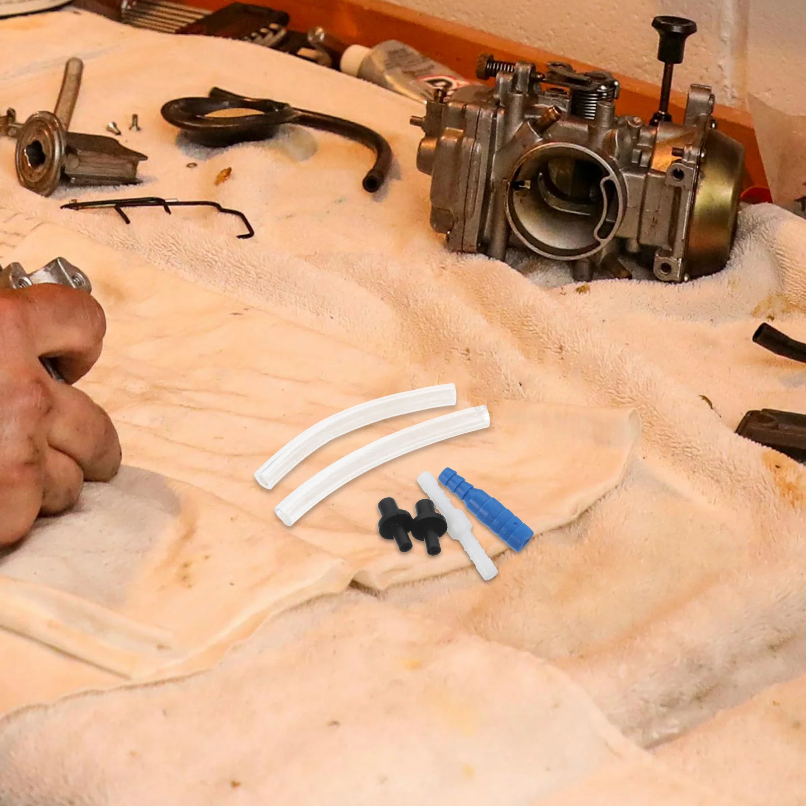 

16Pcs Brake Fluid Connector Kit Durable Sealing Automotive Brake Bleeding Tool Easy Operation Multifunctional Design