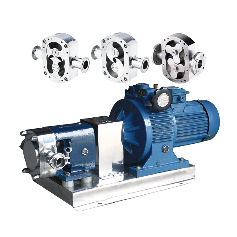 

High Viscosity Sanitary Rotor Lobe Pump Positive Displacement Gear Pump for Fluid Transfer of Sugar Syrup