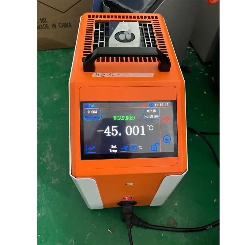 ET3820 Upgraded Dry Block Calibrator Temperature Calibrator -45C-660C with 6.2 Inch Color Touch Screen Portable Dry Body Furnace