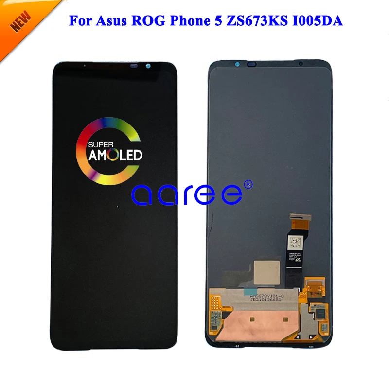NEW Model  LCD Screen AMOLED For ASUS ROG Phone 5  ZS673KS LCD Screen Display LCD Screen Touch Digitizer Assembly