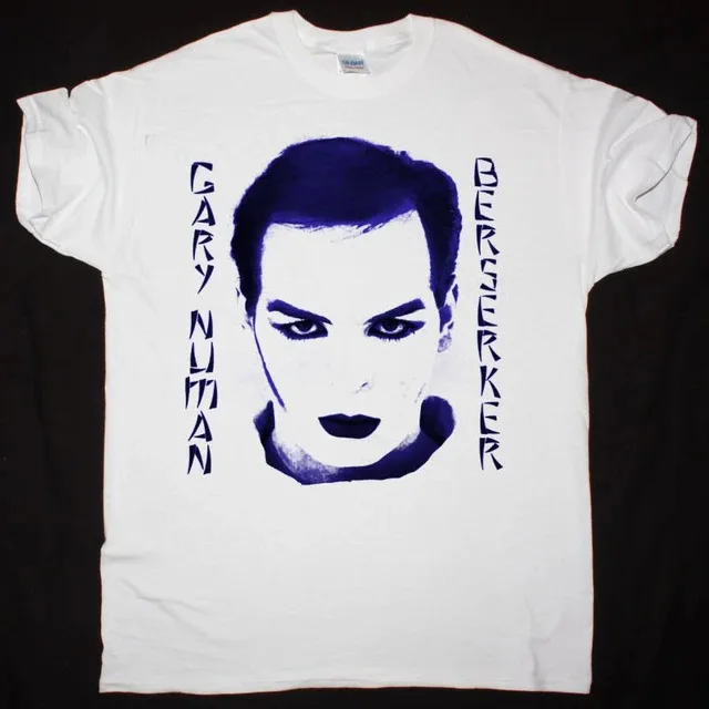 Rare Gary Numan T-shirt Tee White unisex Shirt E486