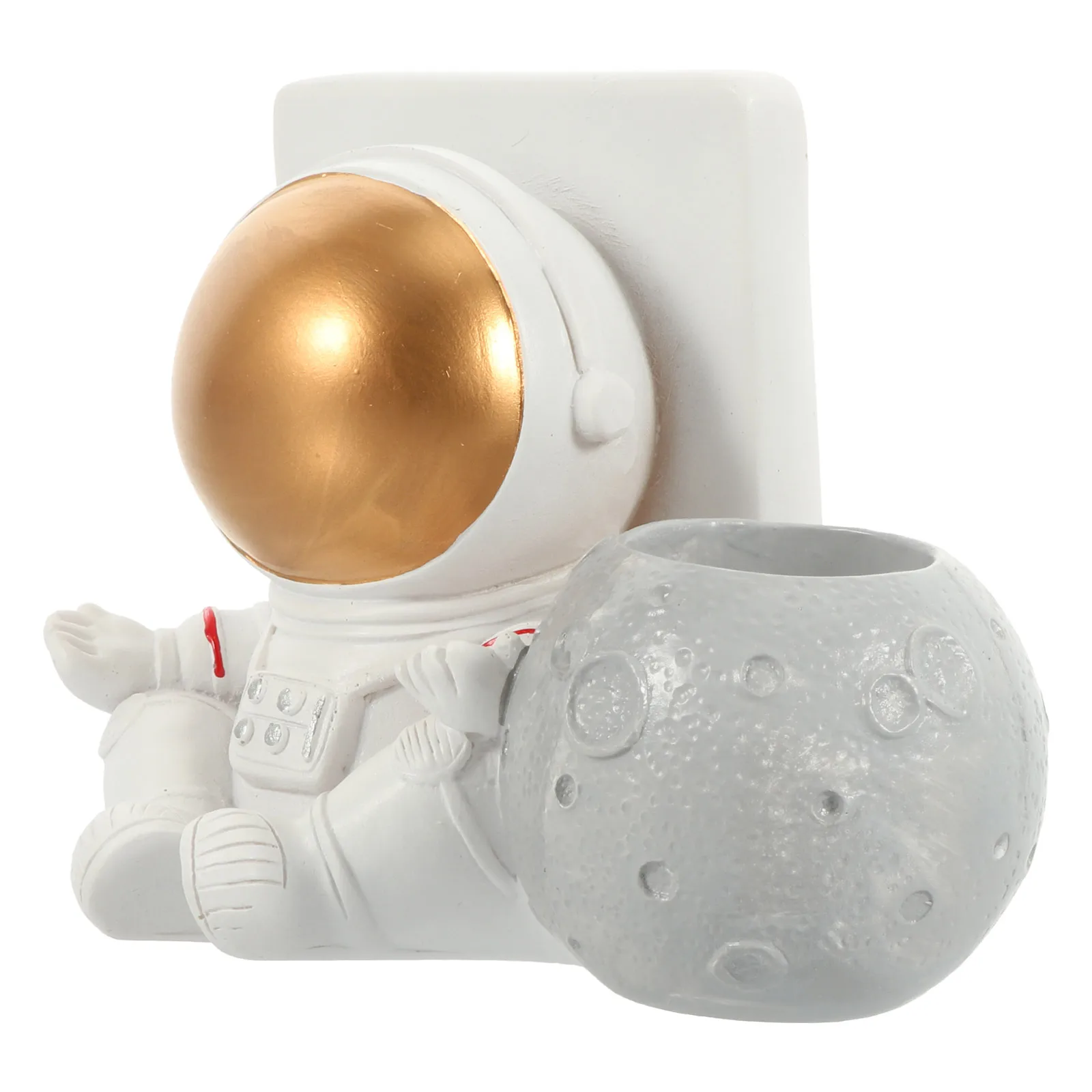 

Astronaut Desk nament Resin Phone Pen Holder Spaceman Adornment Cartoon Craft Storage Solution Office Home Decoration Gift